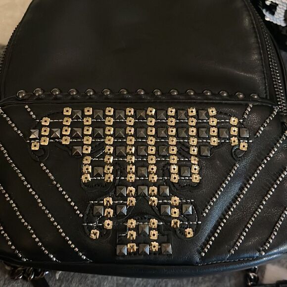 Victorias secret/vs bling aztec pyramid stud sequin detail Mini backpack bag main image 4